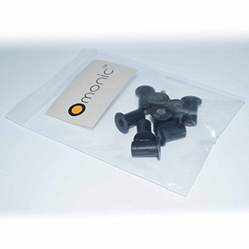 Omonic Rubber Well Nuts with M5 Brass Insert 5mm Metric Wellnuts Motorcycle Windscreen - Image 3