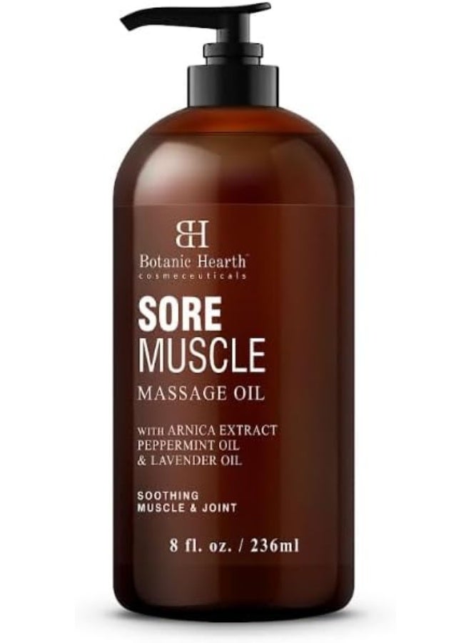 Botanic Hearth Sore Muscle Massage Oil with Arnica Montana Extract and Essential Oils - Image 1