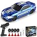 YUAN PLAN RC Drift Car 143 Scale Mini RC Drift Cars with Gyro 4WD Full Proporitonal High Speed Remote Control Car with LED Lights and Drifting Tires Hobby Racing Cars for Adults Kids Boys Girl Blue - Image 2