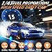 YUAN PLAN RC Drift Car 143 Scale Mini RC Drift Cars with Gyro 4WD Full Proporitonal High Speed Remote Control Car with LED Lights and Drifting Tires Hobby Racing Cars for Adults Kids Boys Girl Blue - Image 4