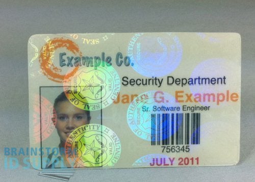 Brainstorm ID Seal and Key ID Hologram Overlays - 5 Pack - Image 2