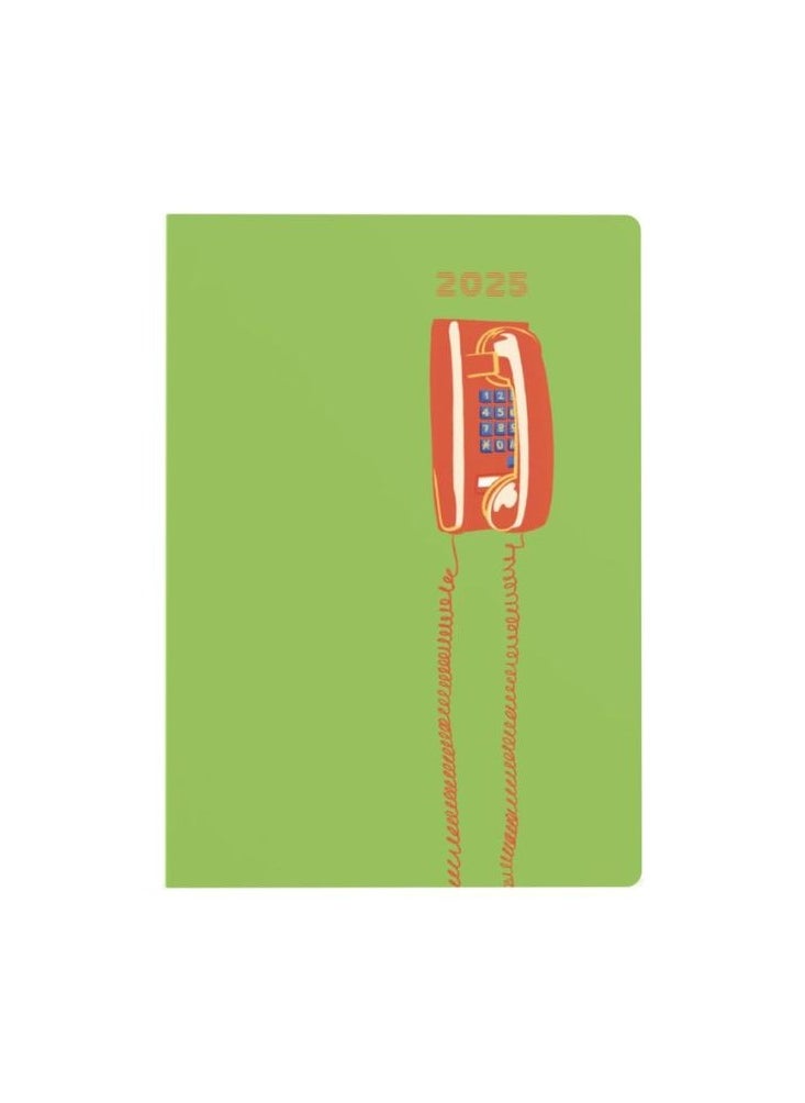Collins Collins Retro Object by Katie Smith 2025 Planner - A5 Week to View Diary - 1980s Phone - (E-RO153.52-25) - Stylish Weekly Eco Diary with Recycled Paper  - Image 2