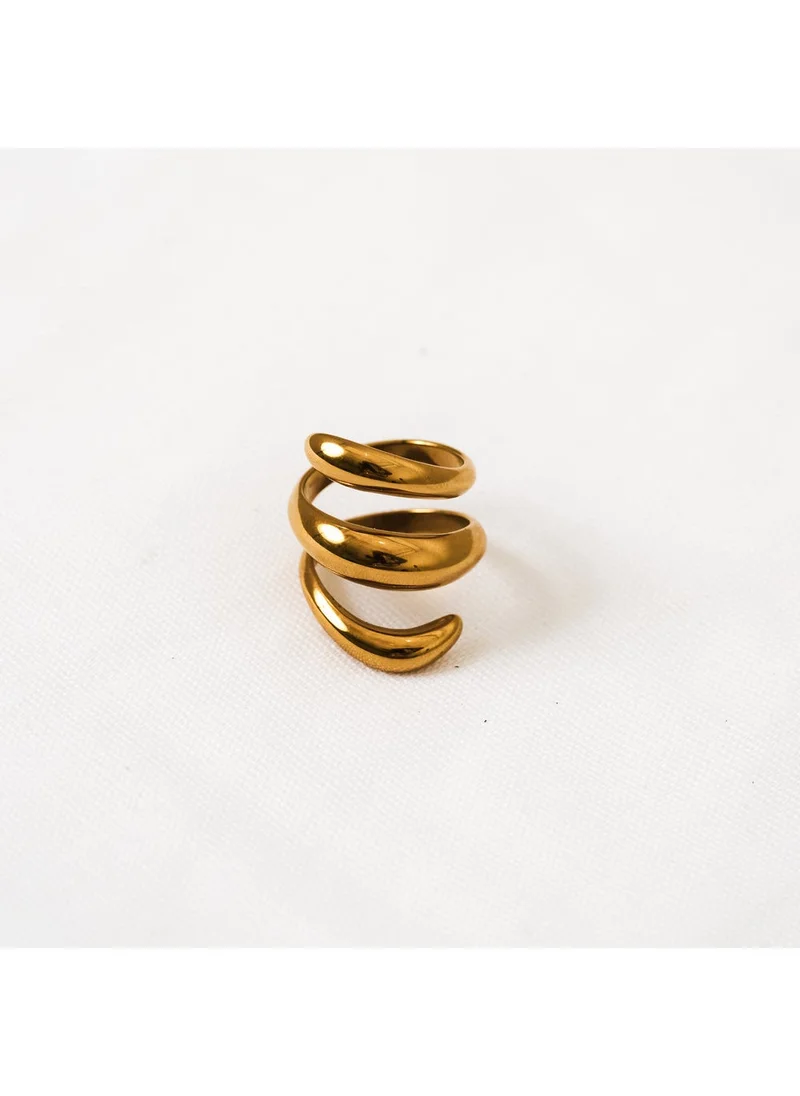 نويا Sylvie Twisted Gold Ring