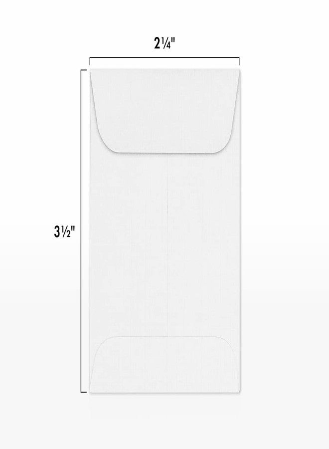 Envelopes.com LUXPaper Coin Envelopes, White Linen, 2 1/4-Inch x 3 1/2-Inch, 50-Count - Image 3