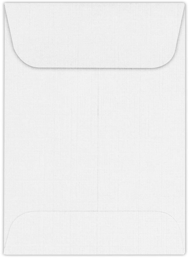 Envelopes.com LUXPaper Coin Envelopes, White Linen, 2 1/4-Inch x 3 1/2-Inch, 50-Count - Image 1