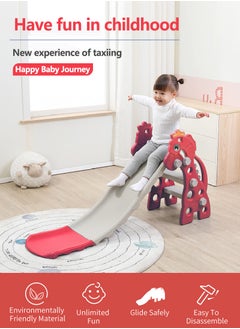 Sharpdo 2 in 1 Children's Slide Kids Slide with Basketball Hoop Indoor Home Multi-Function Combination Folding Toys Baby Slide For Boys and Girls  - Image 2