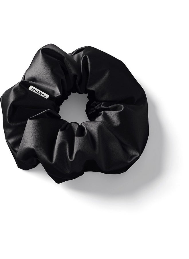 Mueras - Luxury Satin Scrunchies For Women And Girls Black Scrunchies Anti Hair Breakage Quality Tie Elastic (5) - Image 1