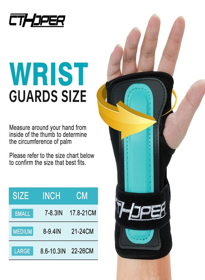 CTHOPER Wrist Guards Hand Protector for Snowboarding, Skiing, Skateboarding, Skating, Adults/Kids/Youth Sports Wrist Brace Protective Gear(1 Pair) (S) - Image 2
