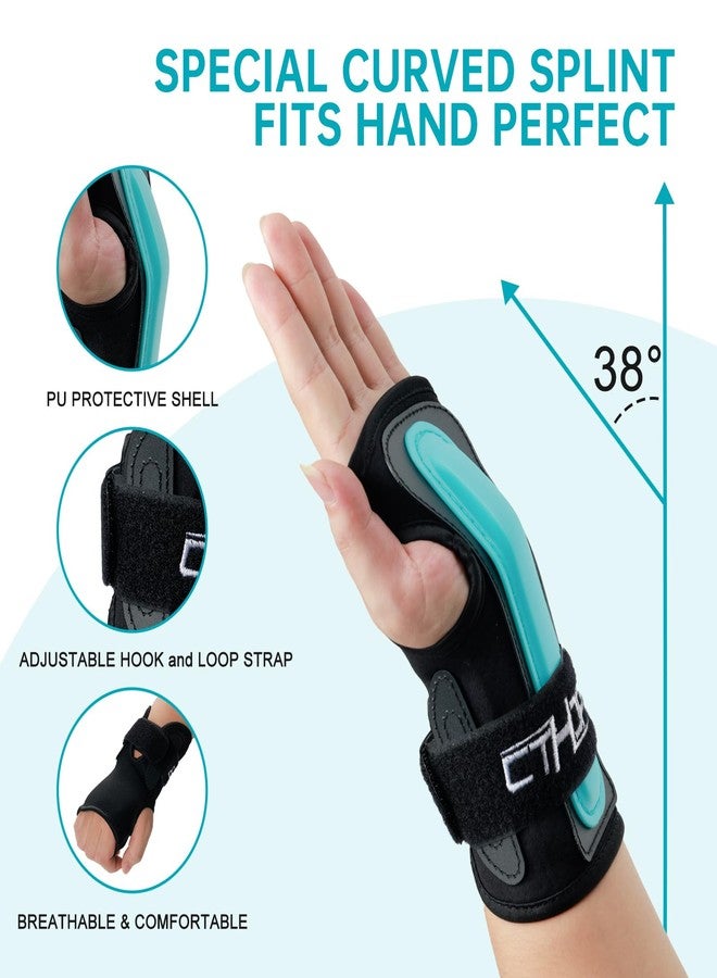 CTHOPER Wrist Guards Hand Protector for Snowboarding, Skiing, Skateboarding, Skating, Adults/Kids/Youth Sports Wrist Brace Protective Gear(1 Pair) (S) - Image 4