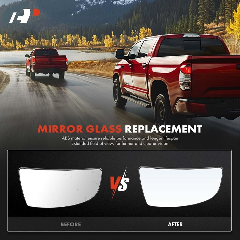 A-Premium زجاج مرآة الجانب الأيمن السفلي A-Premium للركاب - Image 5