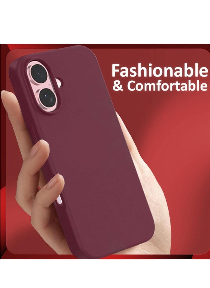 Raxoom Liquid Silicone Case for iPhone 16 - Ultra Slim Design with Soft Anti-Scratch Microfiber Lining & Drop Protection - Image 5