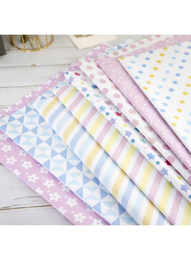 فوميمو 9 أوراق ورق تغليف الهدايا مع الملحقات، ورق تغليف هدايا العطلات، ورق تغليف هدايا عيد الميلاد DIY، ورق تغليف الهدايا لأعياد الميلاد، العطلات، الزفاف، الحفلات، تغليف هدايا الأطفال (70 سم × 50 سم) - Image 4