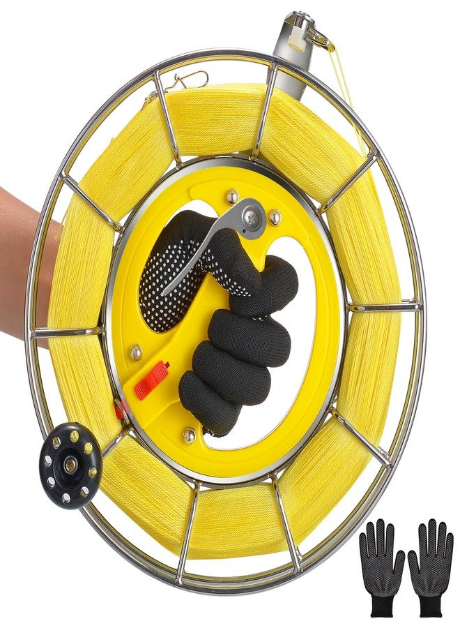 MIGREON Stainless Steel Kite Reel with Brake Buttons and 8.7inches Dia with 1300ft Kite String - Safe and Smooth Flying Experience, High-Strength and Durable (8.7in Dia) - Image 1