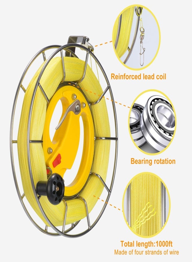 MIGREON Stainless Steel Kite Reel with Brake Buttons and 8.7inches Dia with 1300ft Kite String - Safe and Smooth Flying Experience, High-Strength and Durable (8.7in Dia) - Image 5