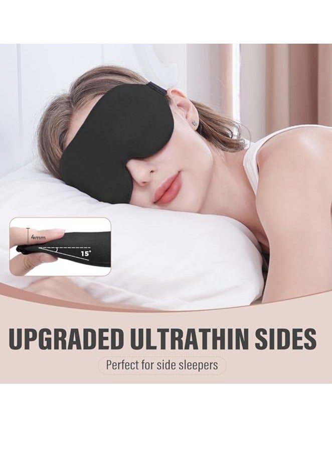 Sleep Mask for Women Men, 100% Blockout Light Eye Mask for Sleeping - Image 3