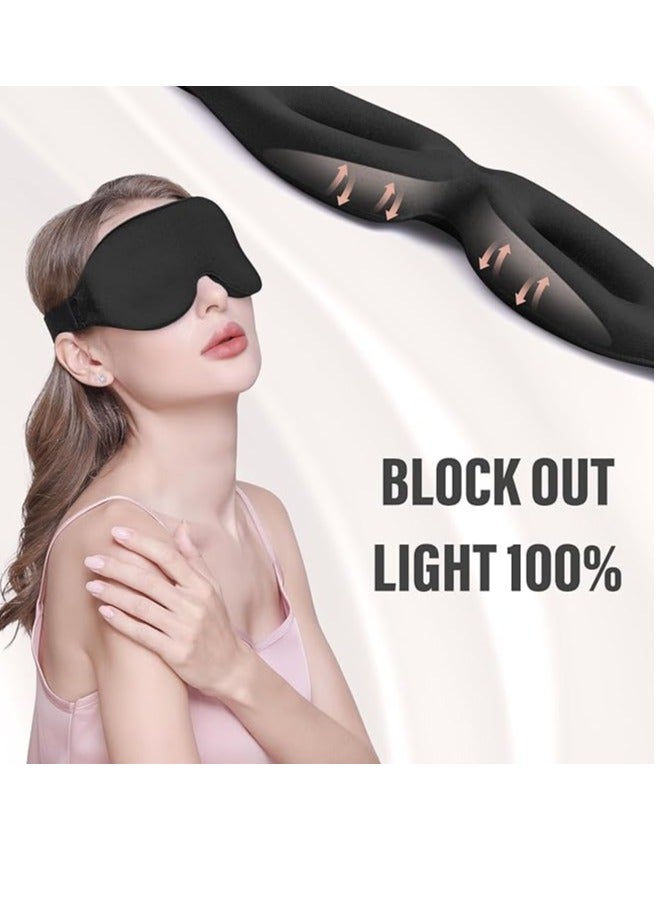 Sleep Mask for Women Men, 100% Blockout Light Eye Mask for Sleeping - Image 5