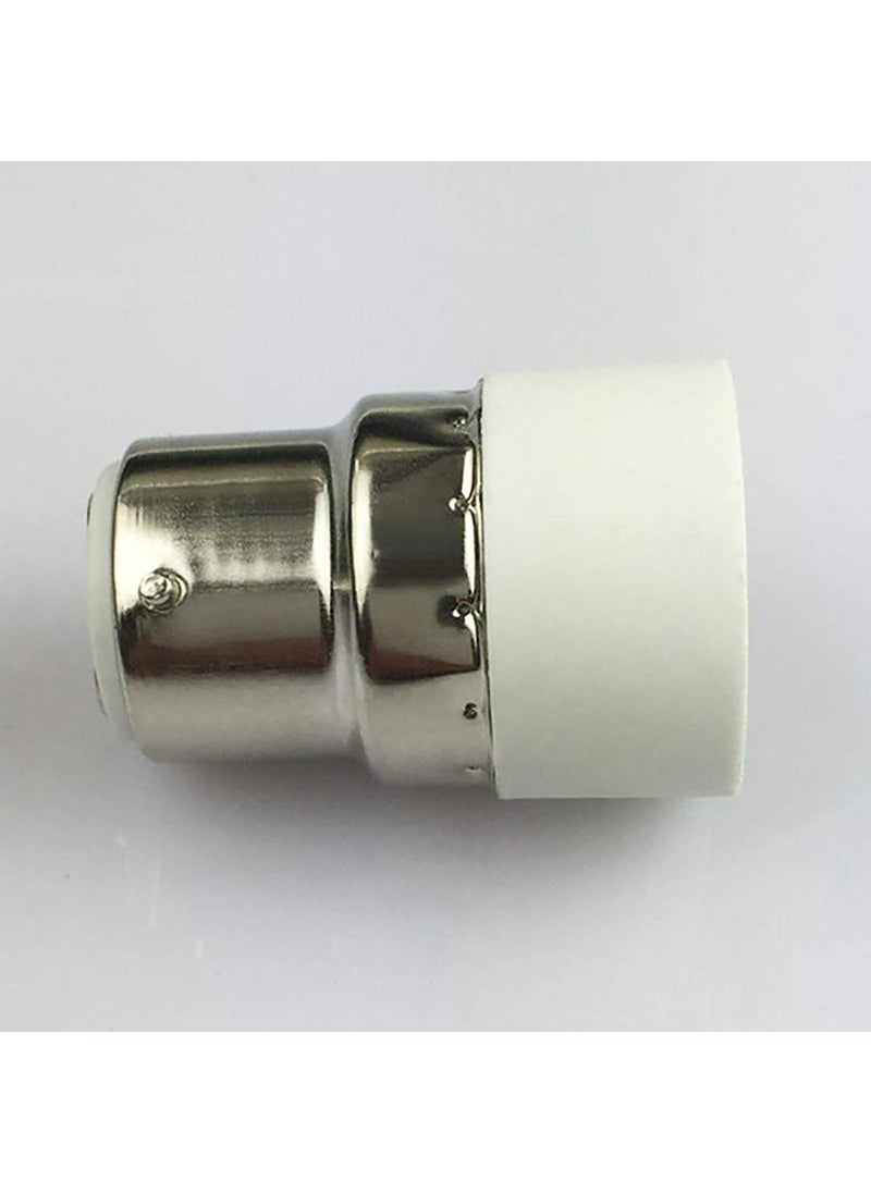 Homenique Homenique B22 to E14 Bulb Convertor Lamp Base Socket Bulb Adapter Screw Socket Lamp Holder White Pack of 2 Pieces  - Image 3