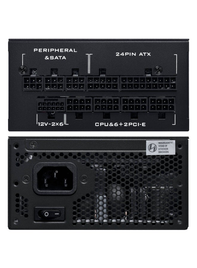 LIAN LI SP Platinum 850W SFX Fully Modular Power Supply, 80 PLUS Platinum Efficiency, ATX 3.1 & PCIe 5.1 Ready, 12V-2×6 600W Cable, FDB 92mm Silent Fan (Zero RPM Mode), 100% Japanese 105°C Capacitors, SFX-to-ATX Bracket, Black | G9P.SP0850P.B000.US - Image 3