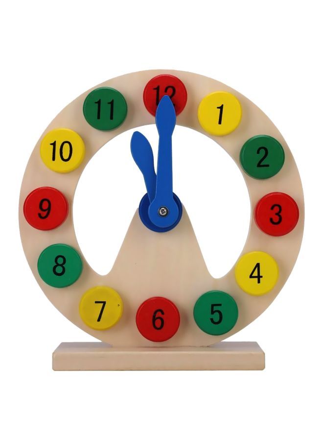 LW Wooden Early Learning Clock Toy P2R46T62 - Image 1