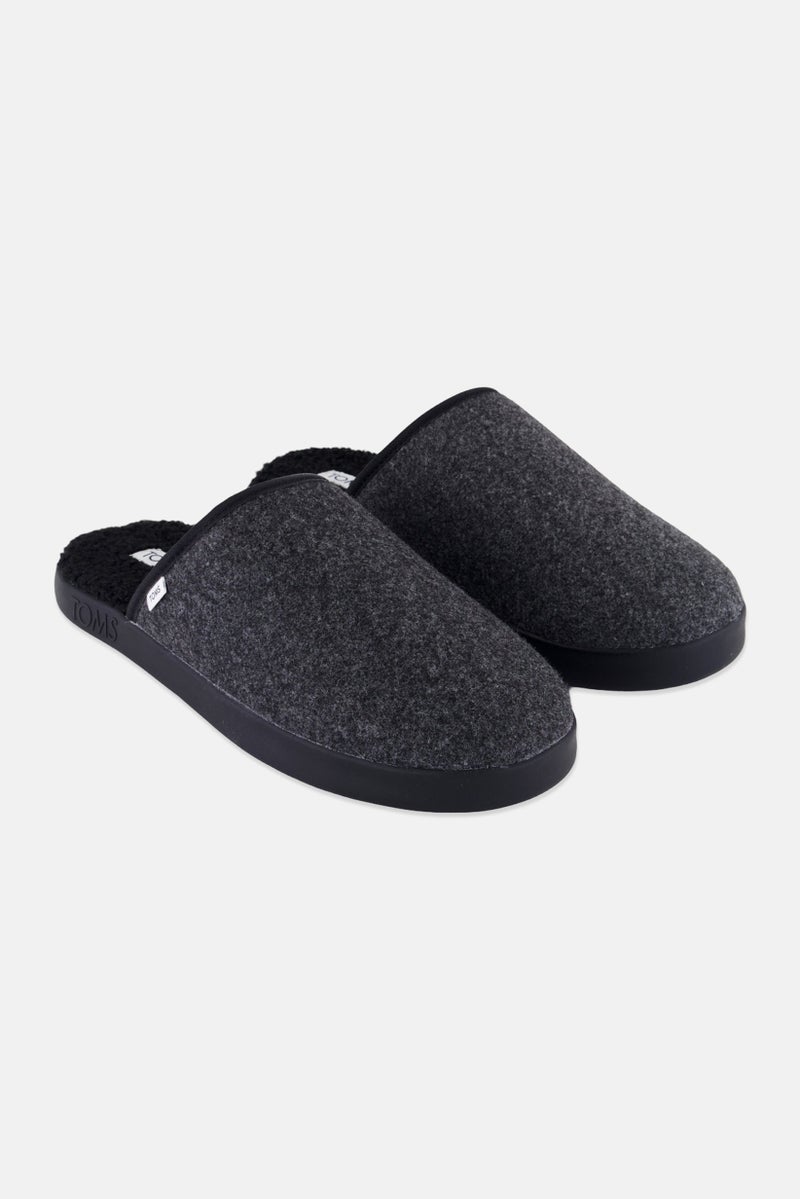 TOMS Men Harbor Quilted Slip On Clogs, Black  - Image 1
