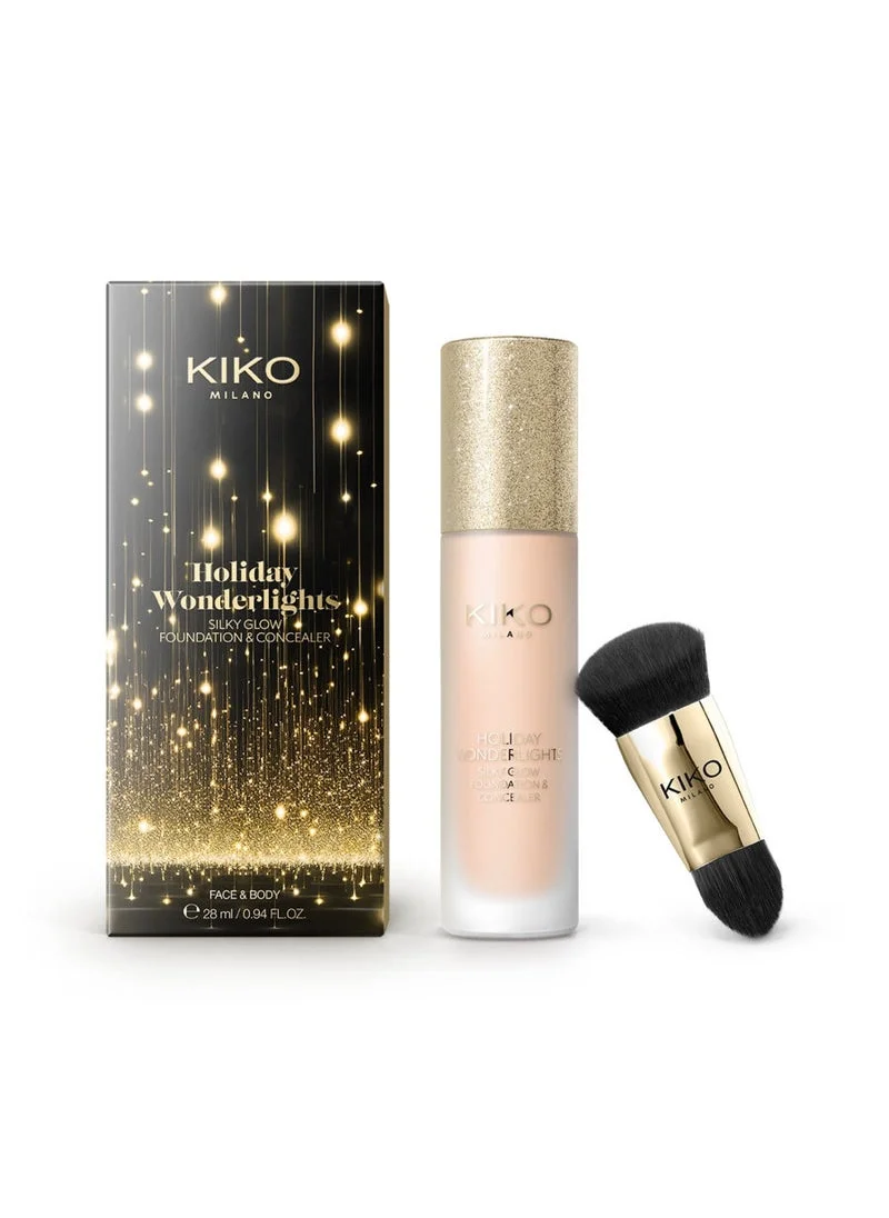 كيكو ميلانو HOLIDAY WONDERLIGHTS SILKY GLOW FOUNDATION & CONCEALER Honey