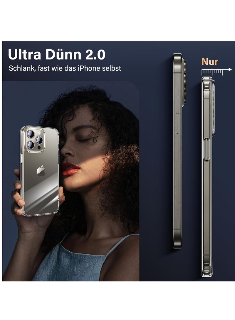 ELTRAZONE for iPhone 15 Pro Max Case Shockproof [Military Grade Protection ] [Non Yellowing] 2 Pcs Lens Protector+2 Screen Protector Protection - Image 5