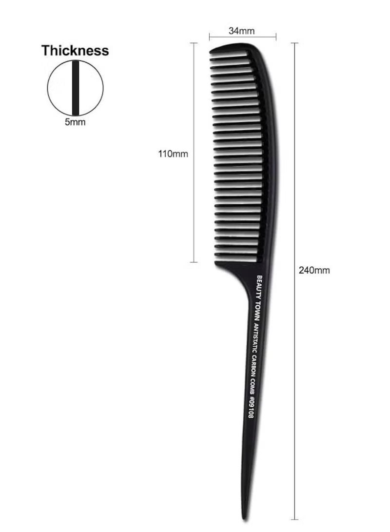 TONI&GUY Professional Hair Styling Comb for Men & Women – Sleek Modern Design in Elegant Black - Image 2