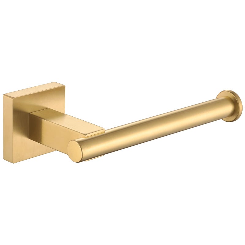 Suyar Brushed Gold Toilet Paper Holder SUS 304 Stainless Steel Bathroom Toilet Paper Roll Holder Wall Mount