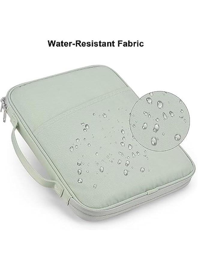 HOOKOR iPad Carrying Case, Padded Protective Travel Tablet Sleeve Bag for iPad Pro 11, iPad 10.9 (10th Gen), iPad Air (5/4th Gen), Galaxy Tab S9/S8 (Green, 12-13 Inch)  - Image 5