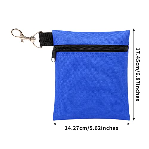 BuyAgain Golf Tee Pouch, 5.62 X 6.87 Inch Professional Zipper Golf Tee/Ball Pouch Bag With Metal Lobster Claw Clip. - Image 2