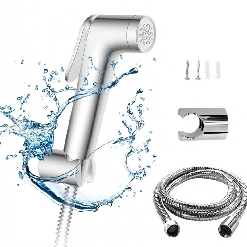ABS Bidet Spray Gun Set with Hose, High Pressure Flushing - Image 1