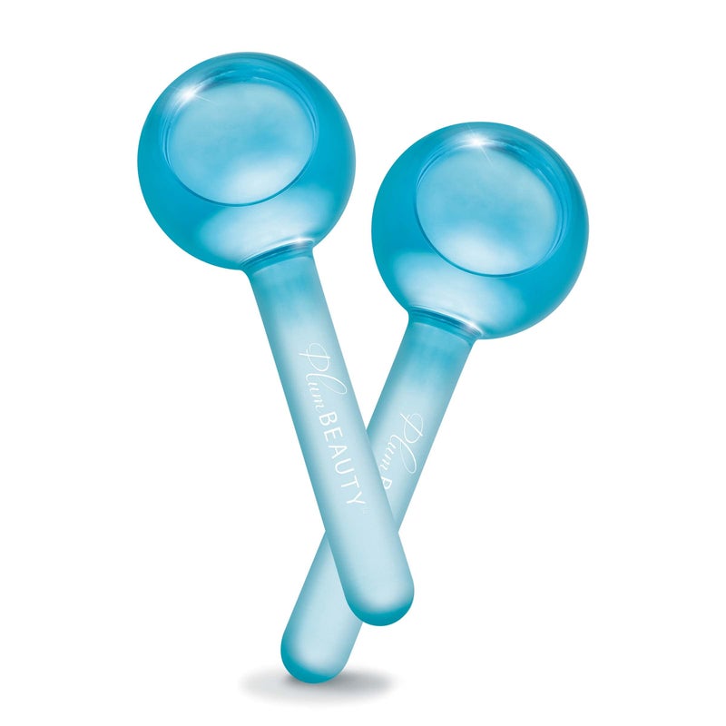 Plum Beauty Facial Ice Globes - Cooling Massage Tools for Refreshing Skincare Routine, Enhances Self Care, Reduces Puffiness - Set of 2 - Image 1