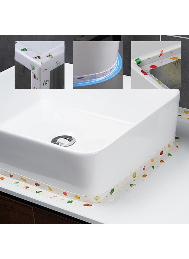 Doville Doville Kitchen Sink Platform Sticker Bathroom Corner Tape Wall Sealing StripWaterproof Kitchen Caulk Tape Bathroom Basin Decorative Wall Caulk Strip Toilet Sealant TapWaterproof Tape  - Image 5