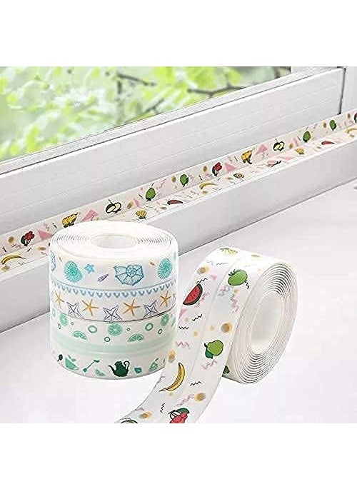 Doville Doville Kitchen Sink Platform Sticker Bathroom Corner Tape Wall Sealing StripWaterproof Kitchen Caulk Tape Bathroom Basin Decorative Wall Caulk Strip Toilet Sealant TapWaterproof Tape  - Image 1