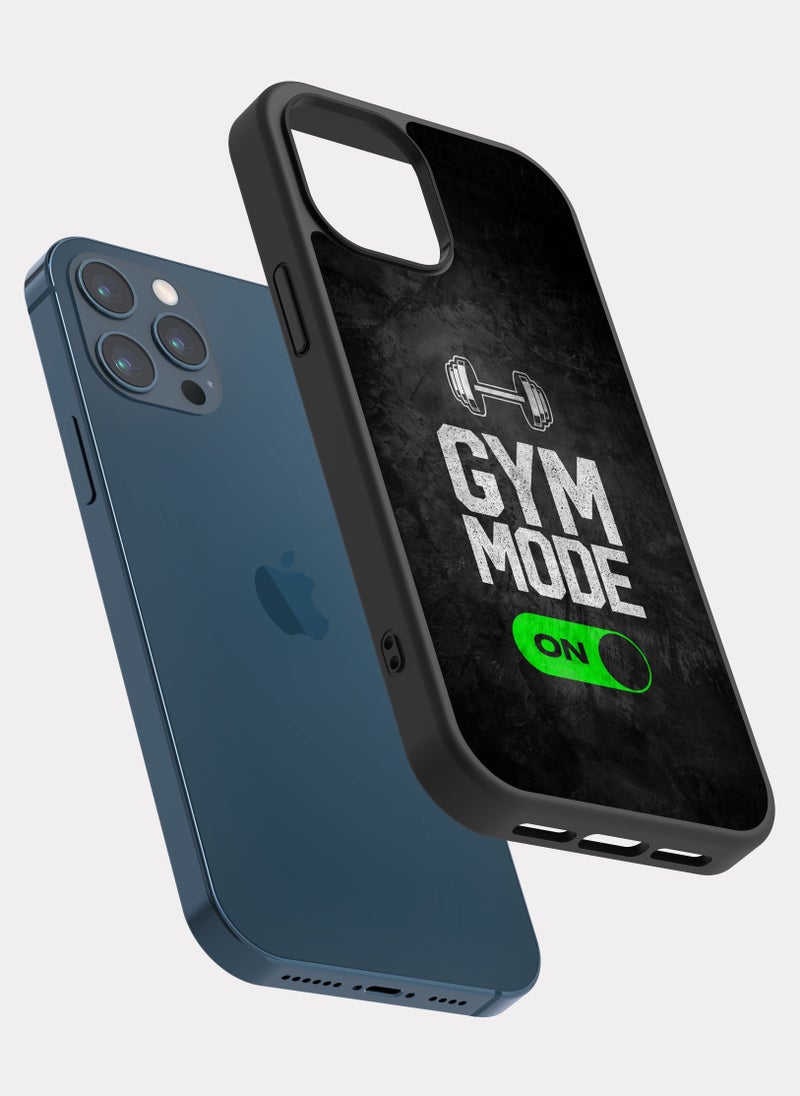 بكسلات كفر ايفون 12 برو ماكس مود الجيم والتمارين ابيض - Image 2