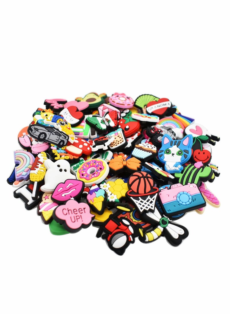 100 PCS Cartoon Shoe Charms for Clog Garden Shoes Bracelets Wristbands, PVC Charms Decoration for Kids Boys Girls Party Favor Gifts(Random Style) - Image 4
