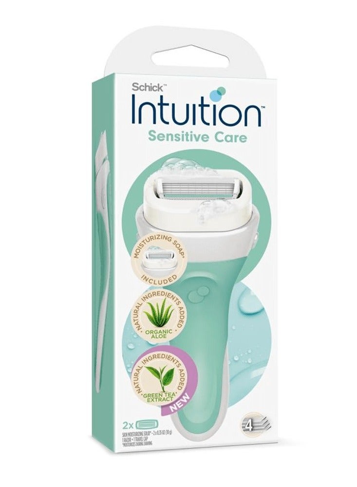 Schick Intuition Shaving razor and foaming mousse with Aloe Vera and Vitamin E - Image 3