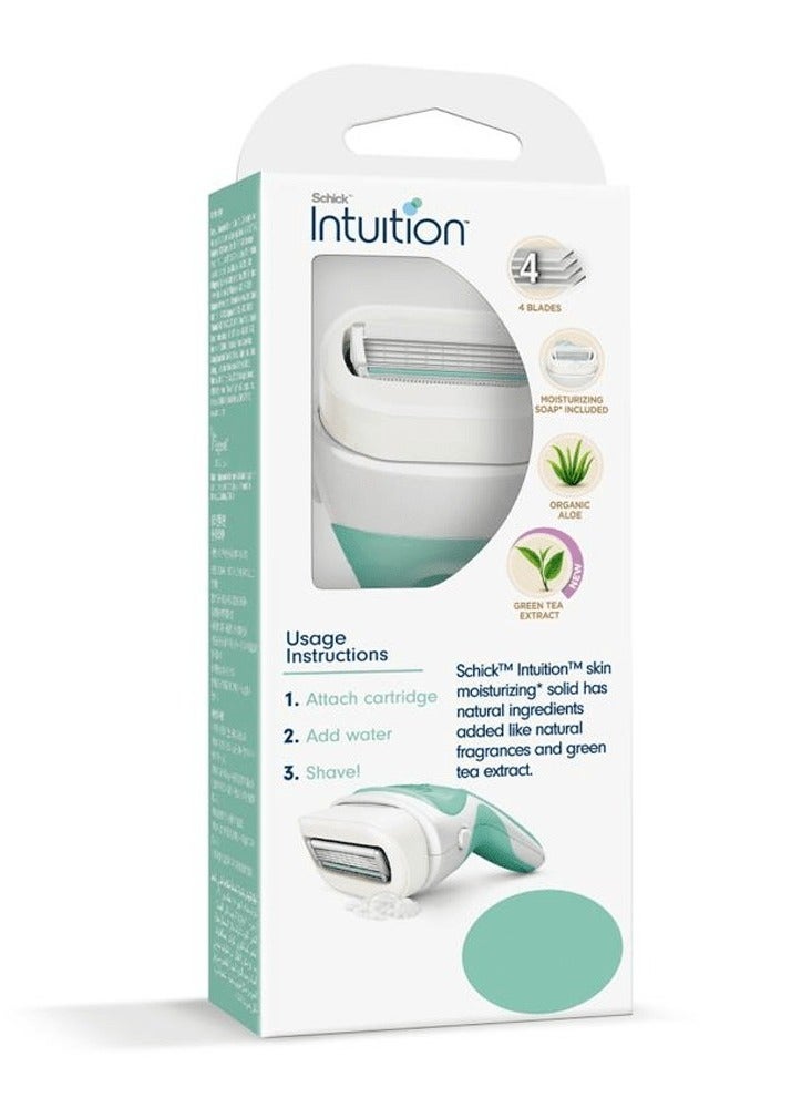 Schick Intuition Shaving razor and foaming mousse with Aloe Vera and Vitamin E - Image 2