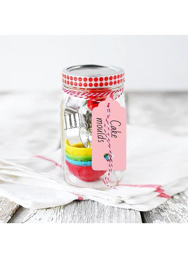 jijAcraft 100Pcs Gift Tags With String, Hollow Heart Tags, Pink Kraft Paper Tags, Blank Heart Shaped Gift Tags For Valentine'S Day, Wedding, Baby Shower, Birthday Party Favors, Gift Wrap Tags  - Image 5
