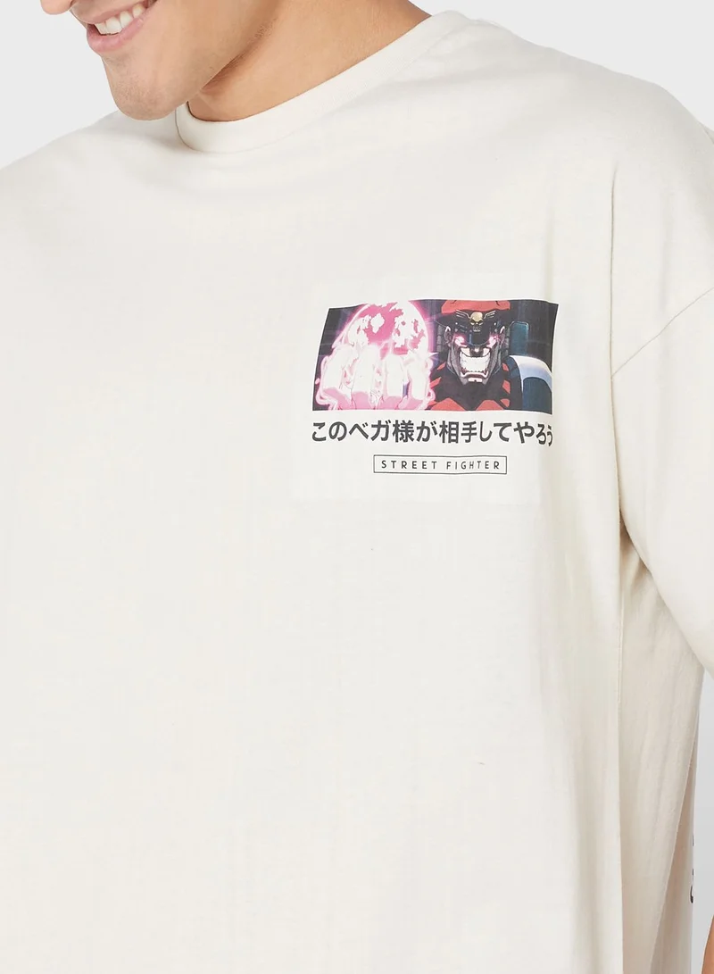 Street Fighter Street Fighter Oversized T-Shirt