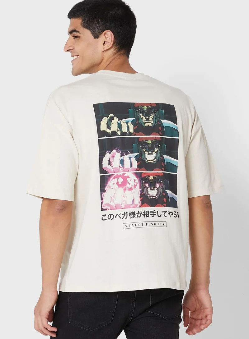 Street Fighter Street Fighter Oversized T-Shirt