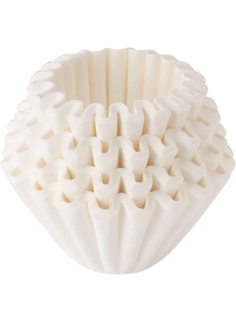 Wave Paper Coffee Filters I Larger Size 185 I 100 Count I Specially Pour Over Dripper I Made in Japan, Large, White - Image 1