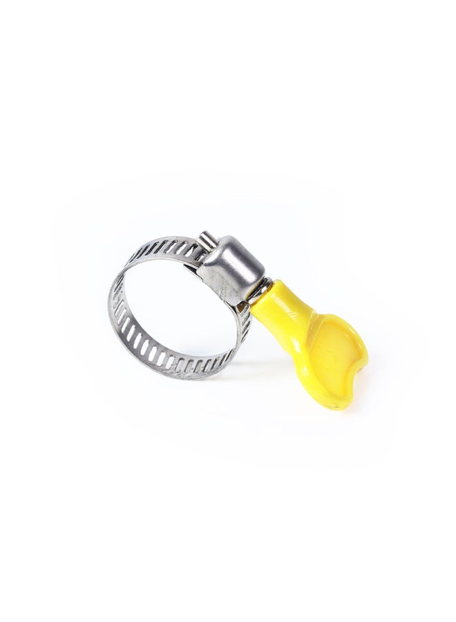 201 Stainless Steel Clamp Handle American Hose Hoop Gas Pipe Hose Hoop Car Water Spray Pipe Clip-Series:201 Semi-steel-Model:25-38mm  - Image 1