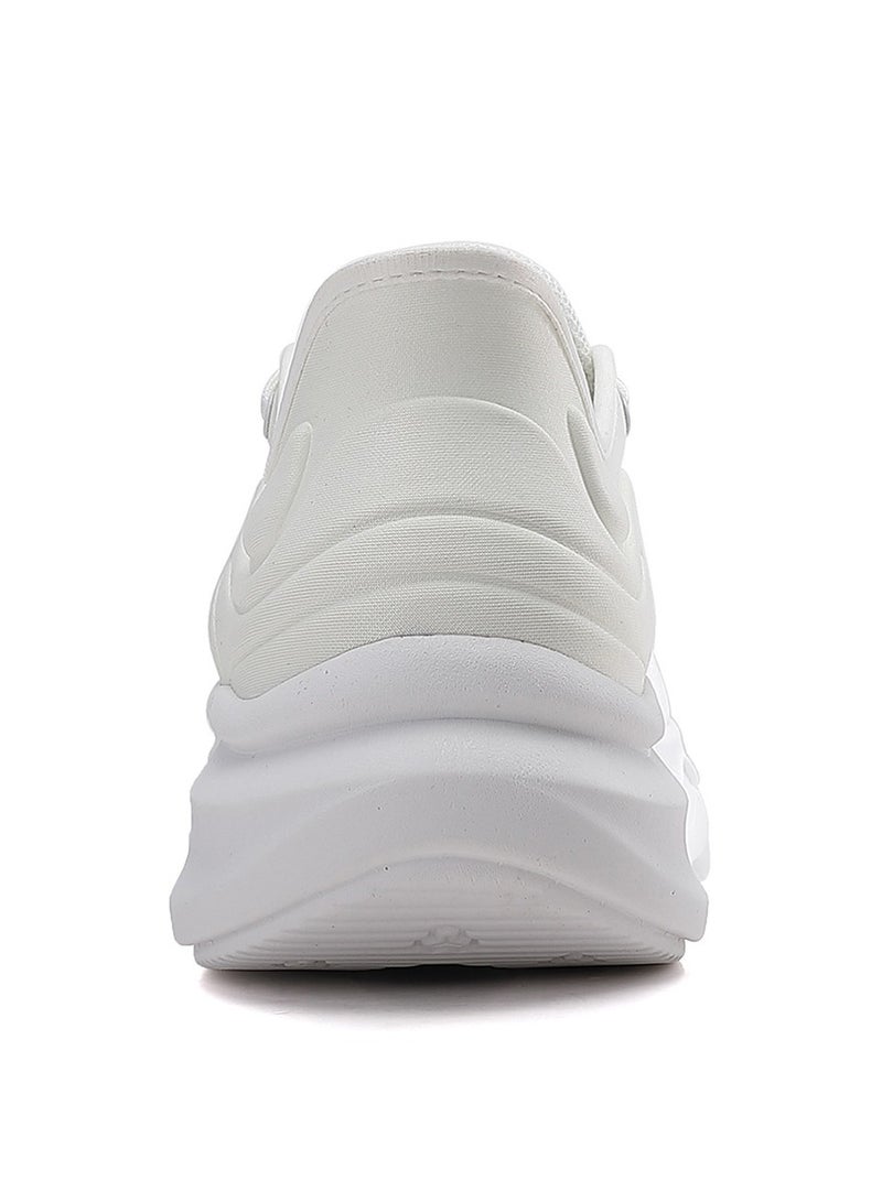 Sky View Athlesiure Men's Slip-ins Running Shoes Comfortable Lightweight Sports Walking Shoes Lace-Up Tennis Breathable Athletic Gym Workout Cross Training Sneakers White - Image 4