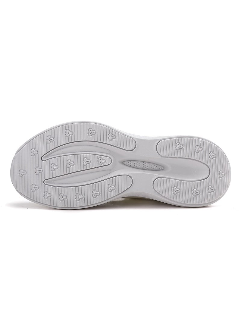 Sky View Athlesiure Men's Slip-ins Running Shoes Comfortable Lightweight Sports Walking Shoes Lace-Up Tennis Breathable Athletic Gym Workout Cross Training Sneakers White - Image 5