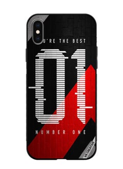 Protective Case Cover For Apple iPhone XS Max Number One Design Multicolour