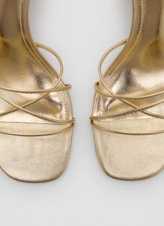 MANGO Straps Crossed Heeled Sandals  - Image 4