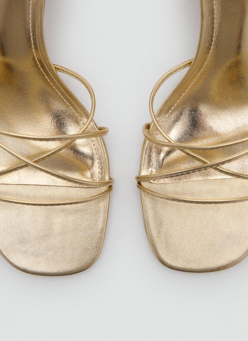 MANGO Straps Crossed Heeled Sandals  - Image 4