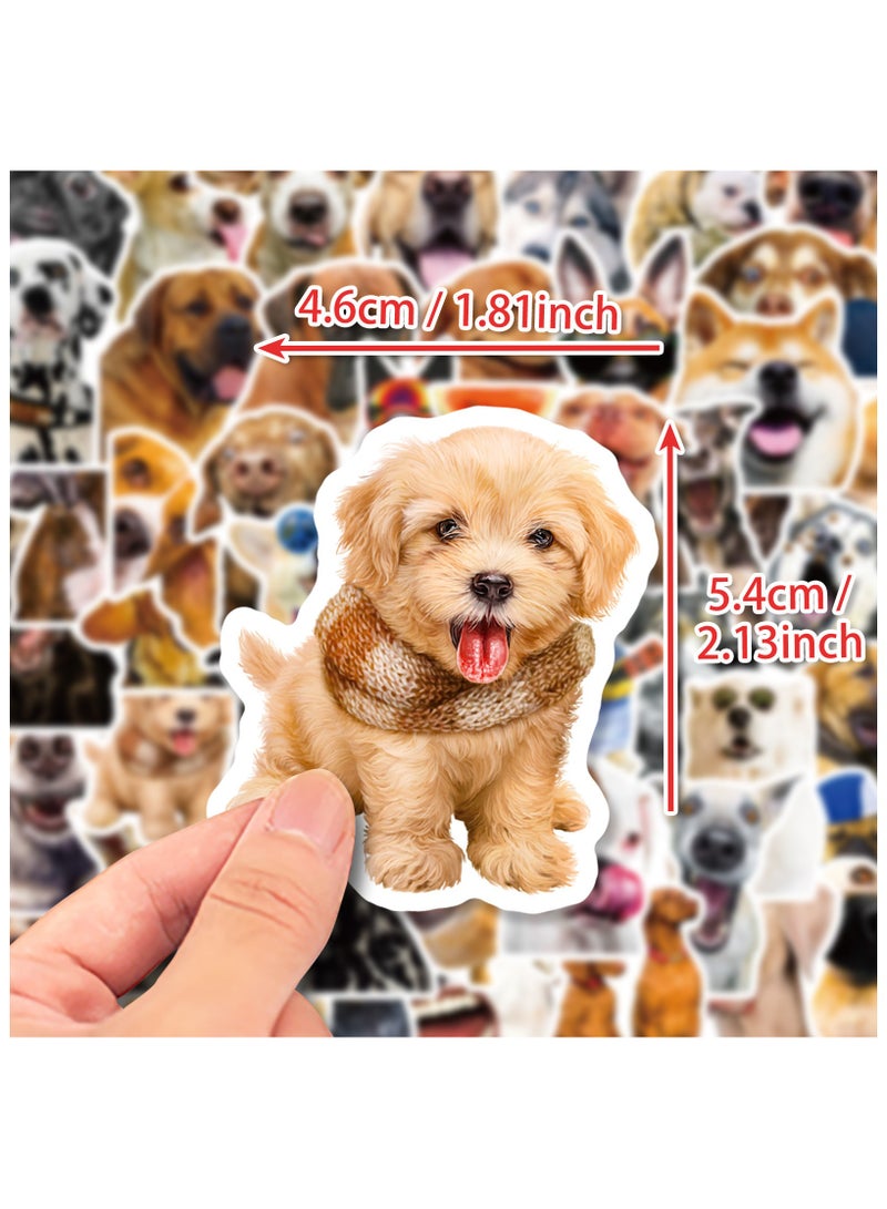 50Pcs Cool Dog Stickers Bulk Cute Funny for Kids Water Bottles Vinyl Waterproof Laptop Realistic Dog Sticker Pack for Phone Guitar Luggage Skateboard Teens Boys Girls - Image 2