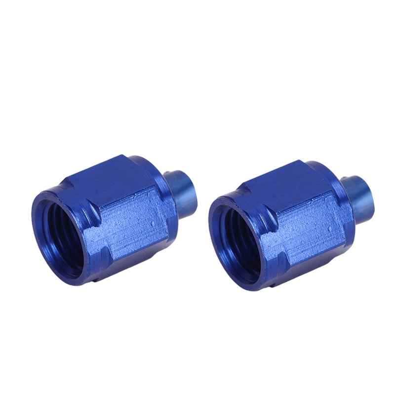 2 Pcs AN4 Female Flare End Cap Aluminium Alloy Leakage Proof Fuel Tube Nut Hose Block Off Adapter Fitting - Image 3